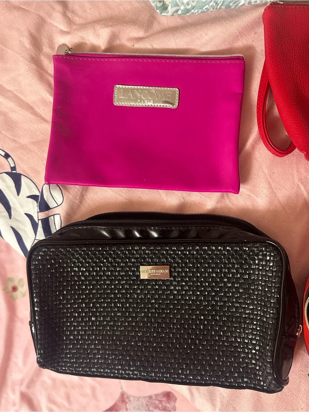 Designer Cosmetic Bag Bundle – Armani, Lancôme, Clarins & Elizabeth Arden